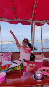 Pink party Boat cruise in San Diego Bay for up to 10 passengers
