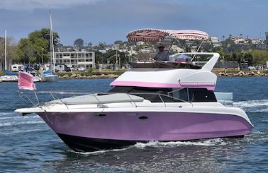 San Diego's New 31ft Silverton Pink Yacht for 13 People