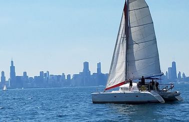 Chicago's Largest Chartered 38ft Lagoon Sailing Catamaran