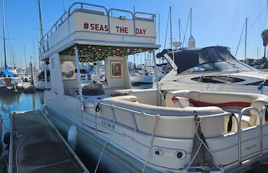 Double Decker Party Pontoon Boat in Beautiful San Diego Bay - Up to 12 Guests!