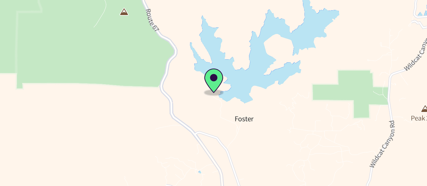 The boat's approximate location on a map