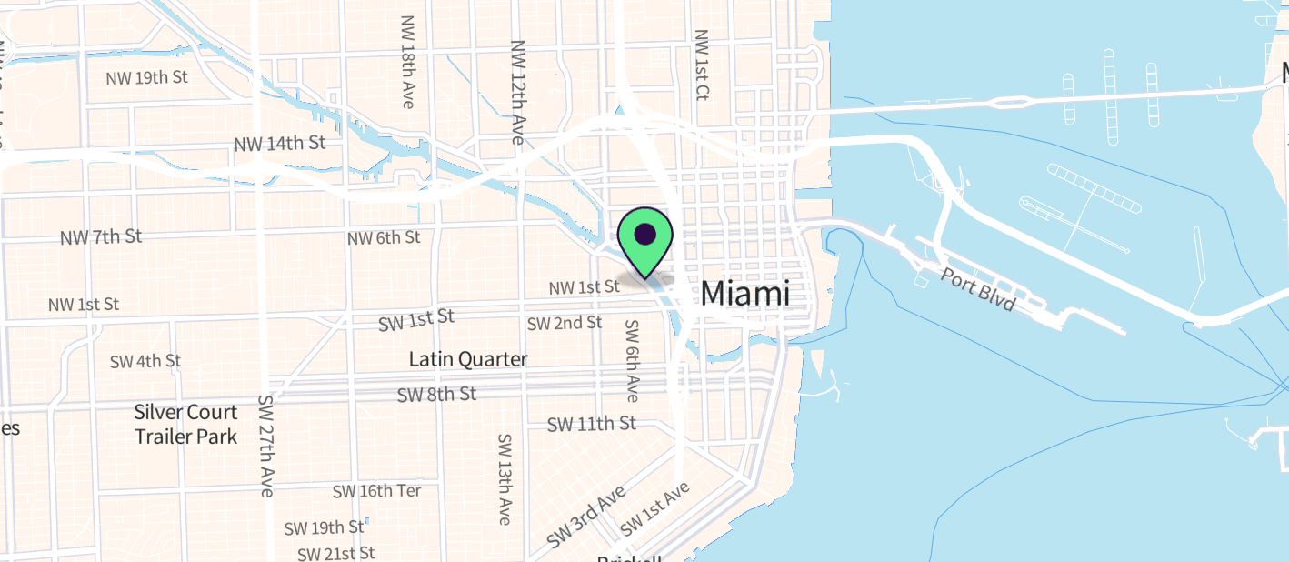 The boat's approximate location on a map