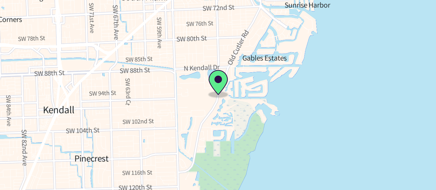 The boat's approximate location on a map