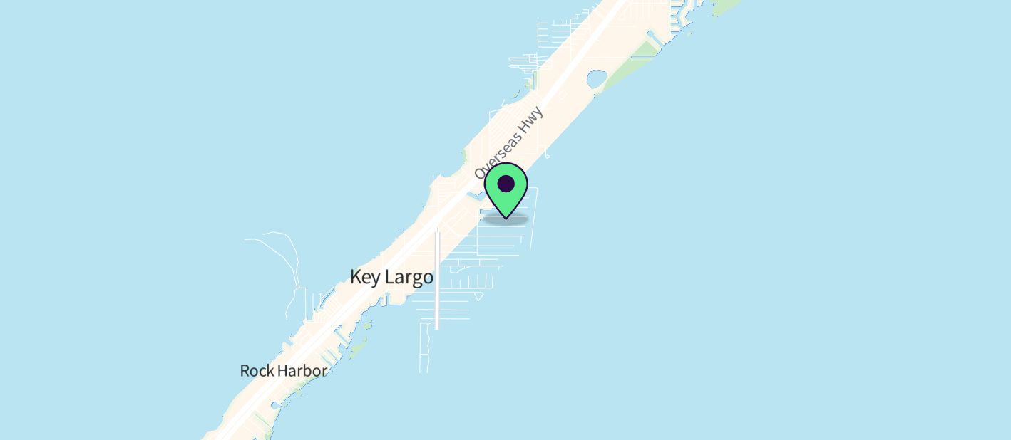 The boat's approximate location on a map